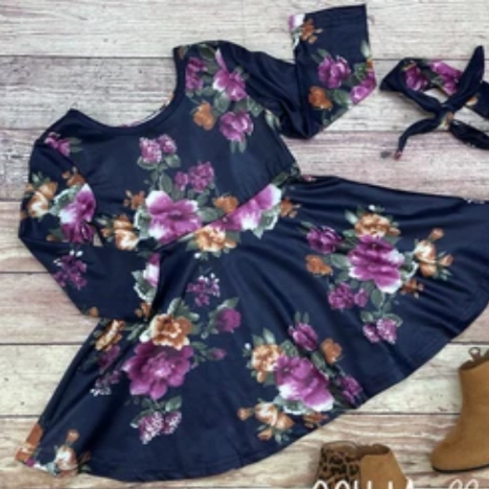 "Jess" Twirl  Floral Dress